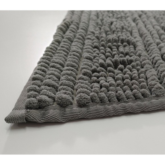 Room Essentials Bath Chenille Bath Rug 2 X 32 Textured Bath Mat Gray By Room Essentials
